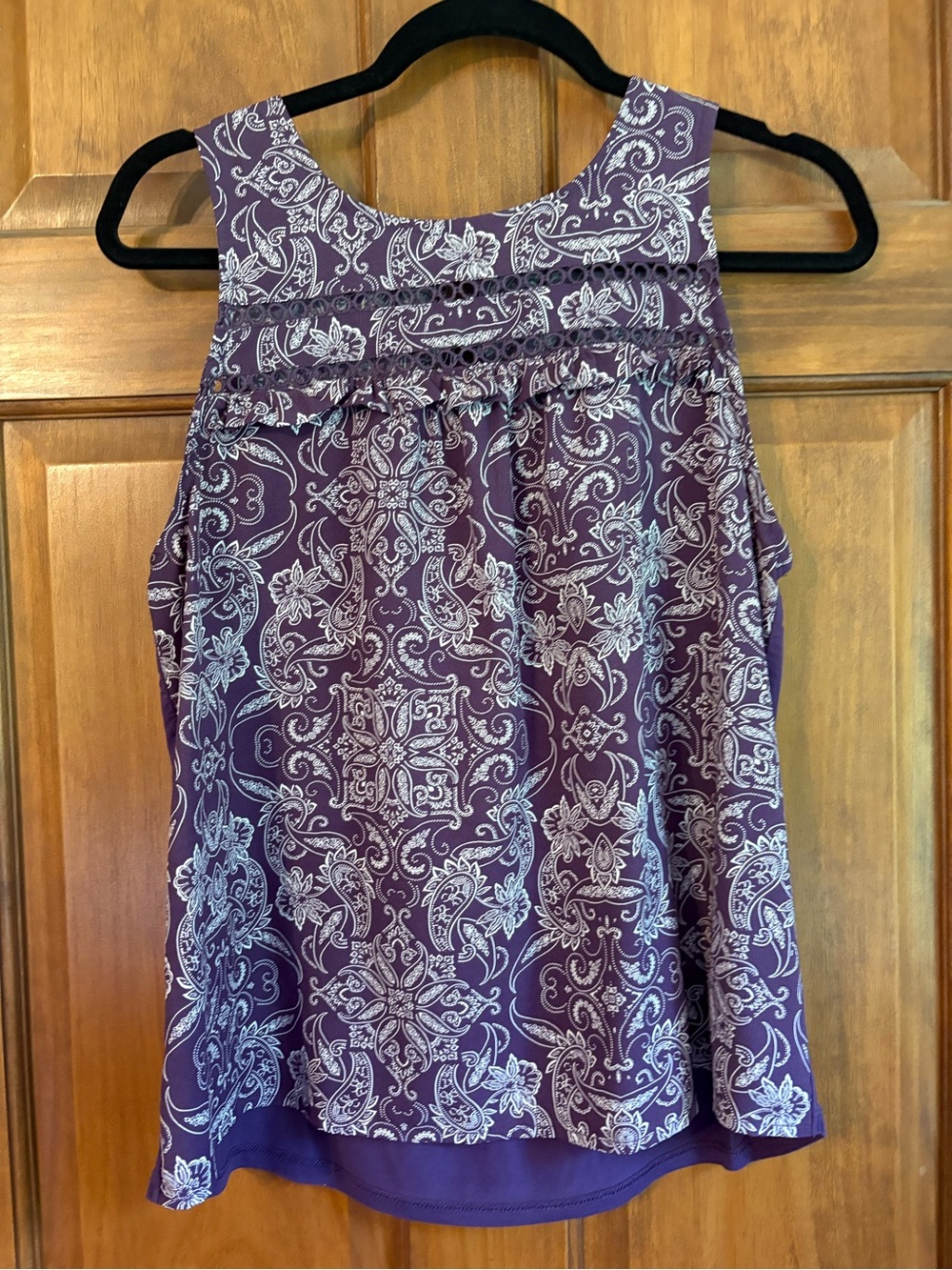 Merona Purple Paisley Sleeveless Tank Top